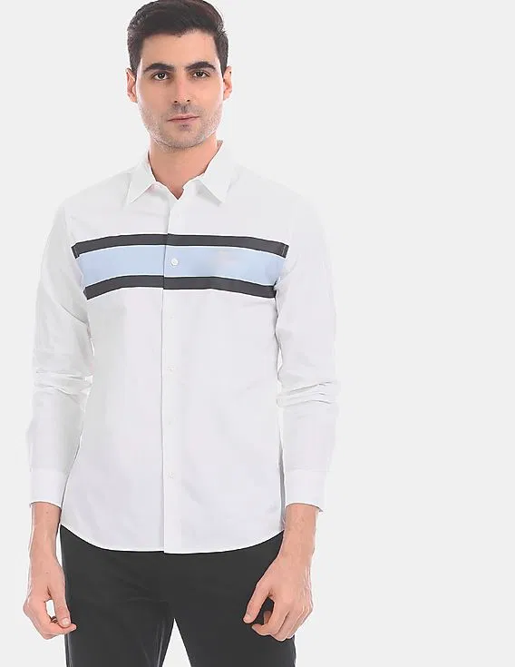 Striped Button-Down Shirt