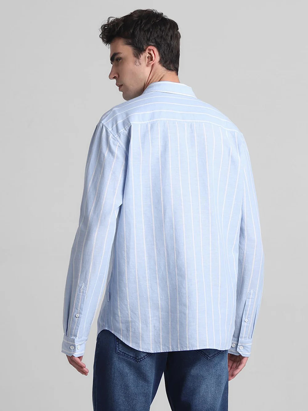 Striped Button-Down Shirt
