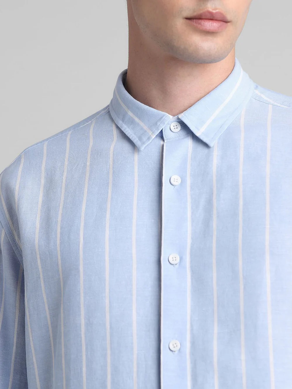 Striped Button-Down Shirt