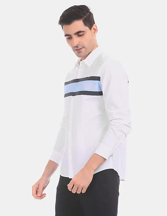 Striped Button-Down Shirt