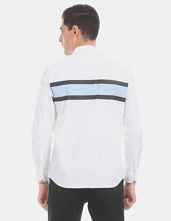 Striped Button-Down Shirt