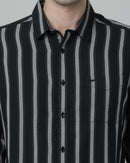 Striped Button-Down Shirt