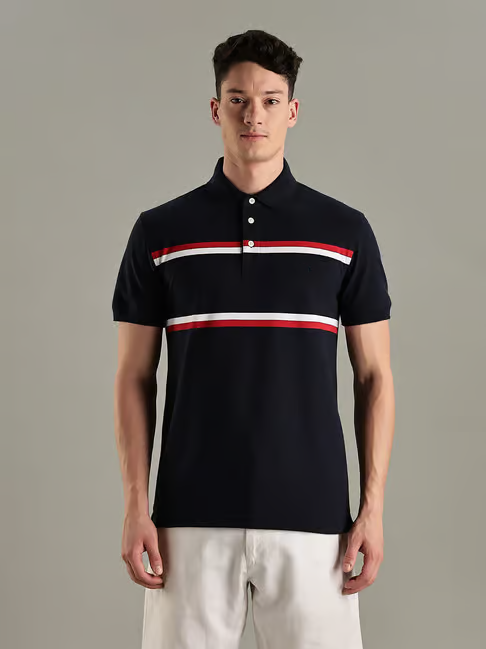 Classic Striped Polo Shirt