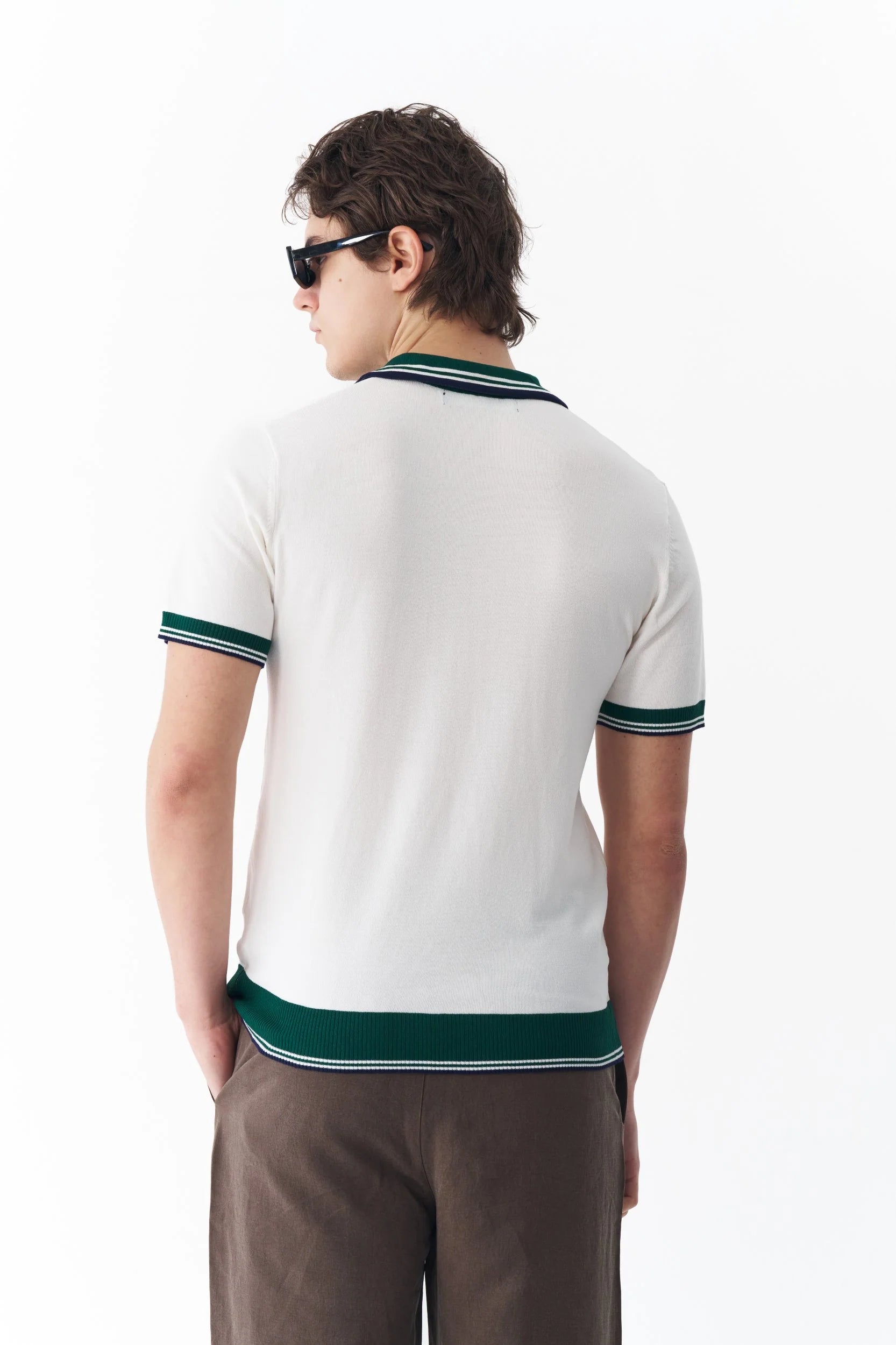Classic Striped Polo Shirt