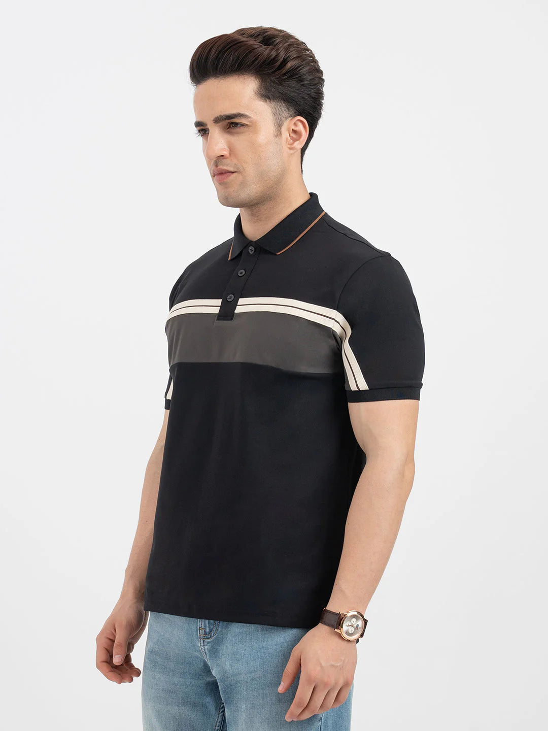 Color Block Polo Shirt