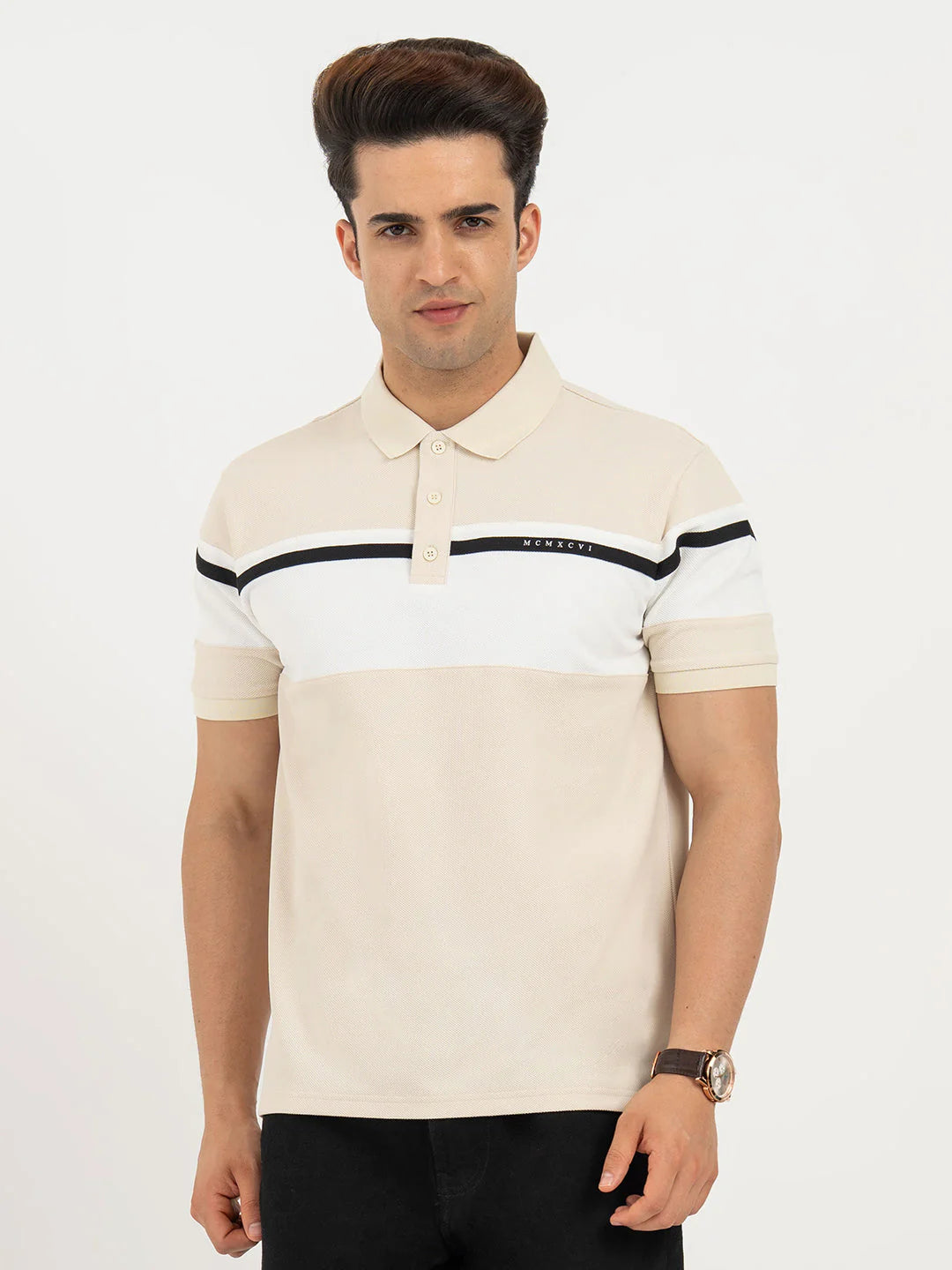 Color Block Polo Shirt