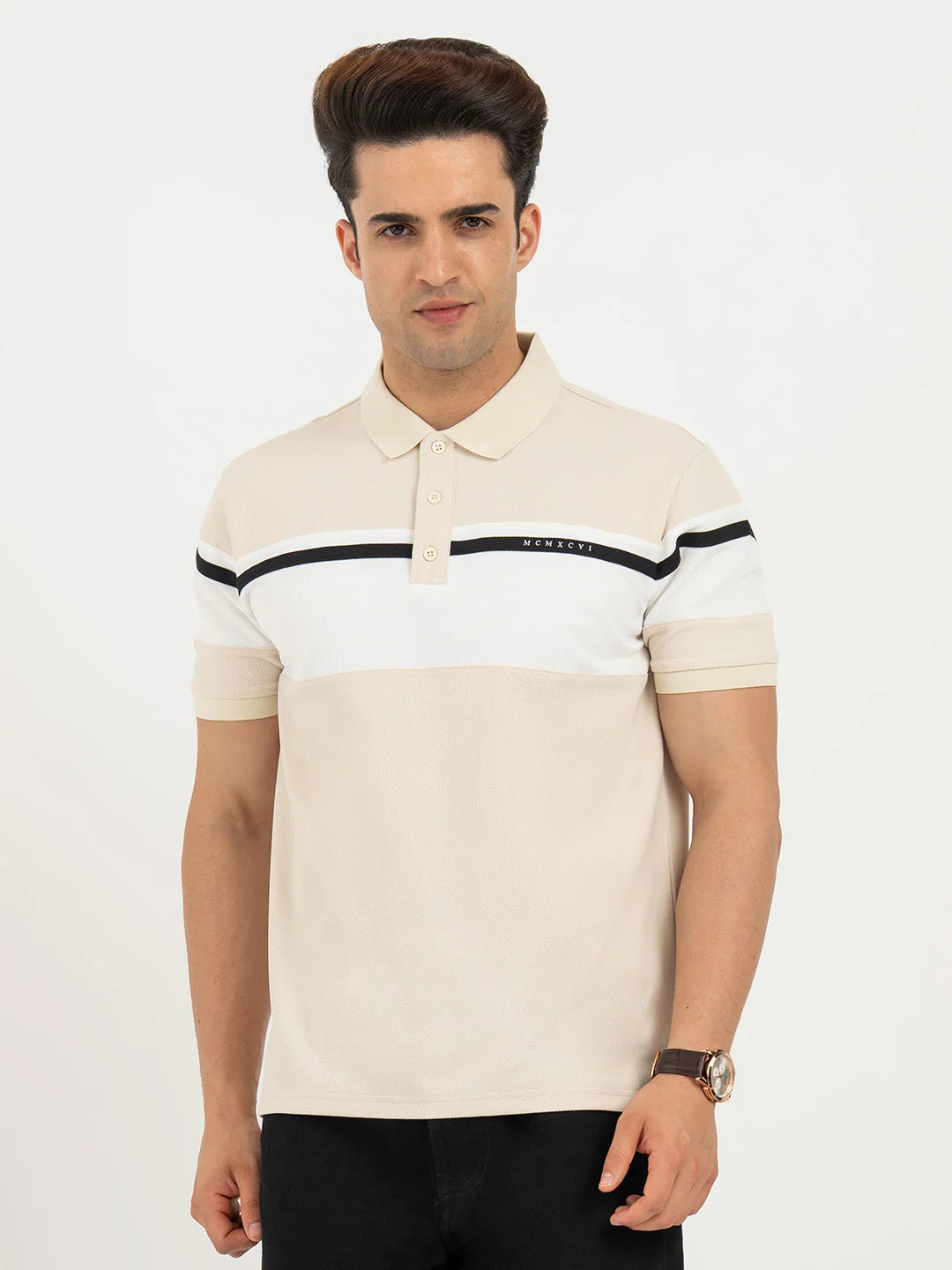 Color Block Polo Shirt