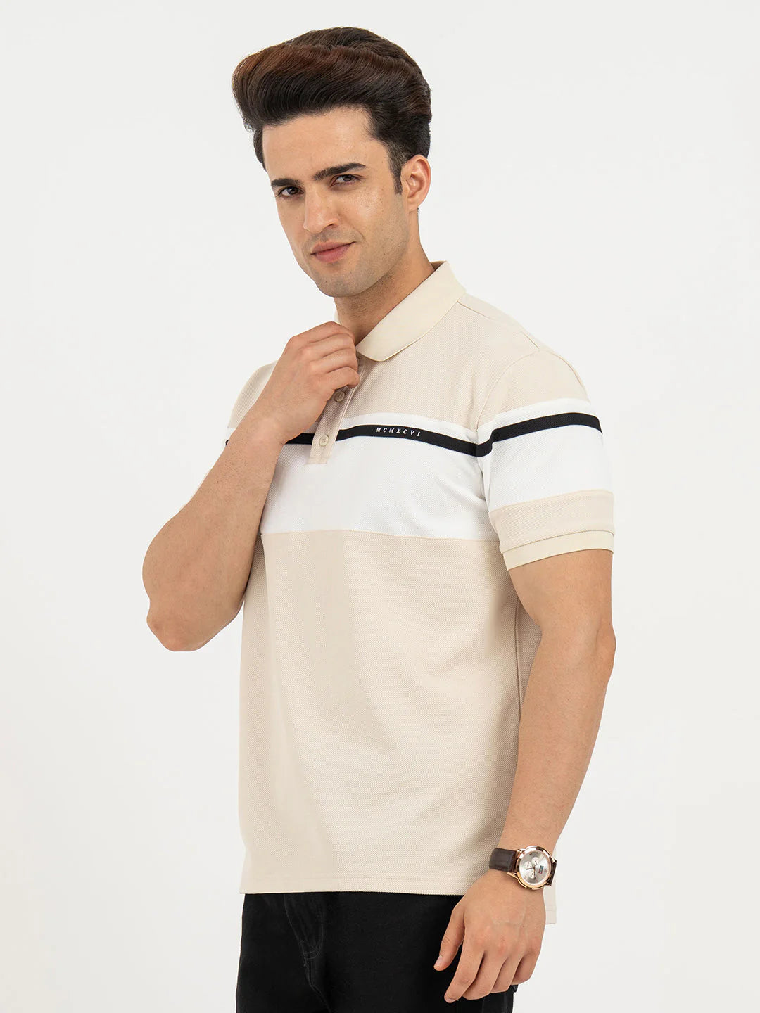 Color Block Polo Shirt