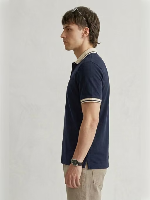 Classic Striped Polo Shirt