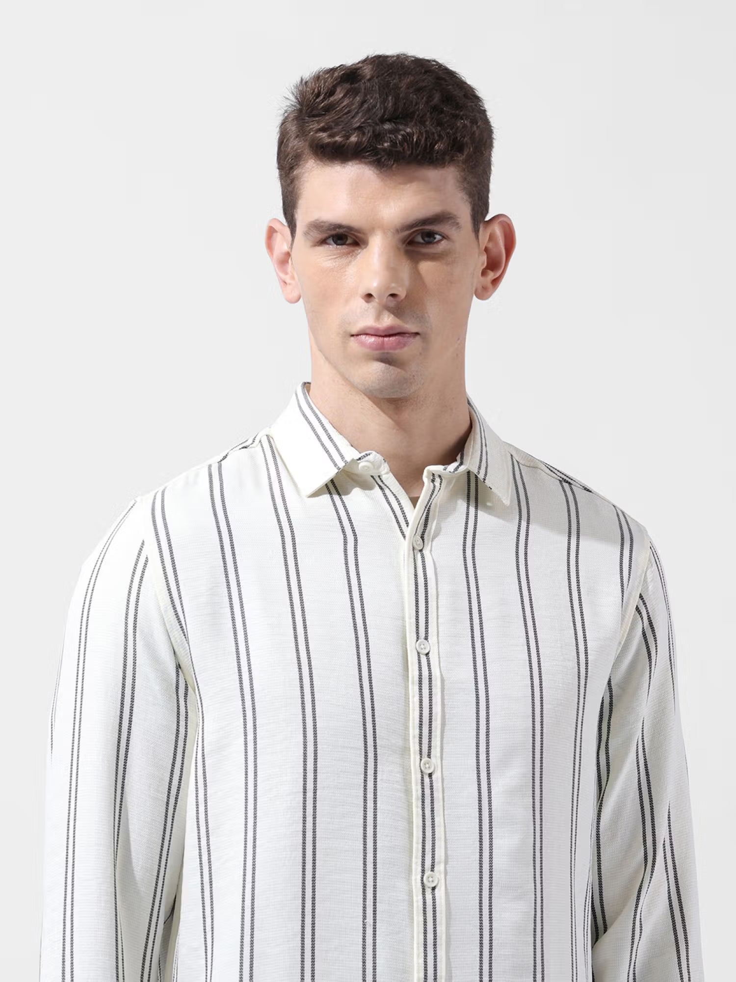 Striped Button-Down Shirt