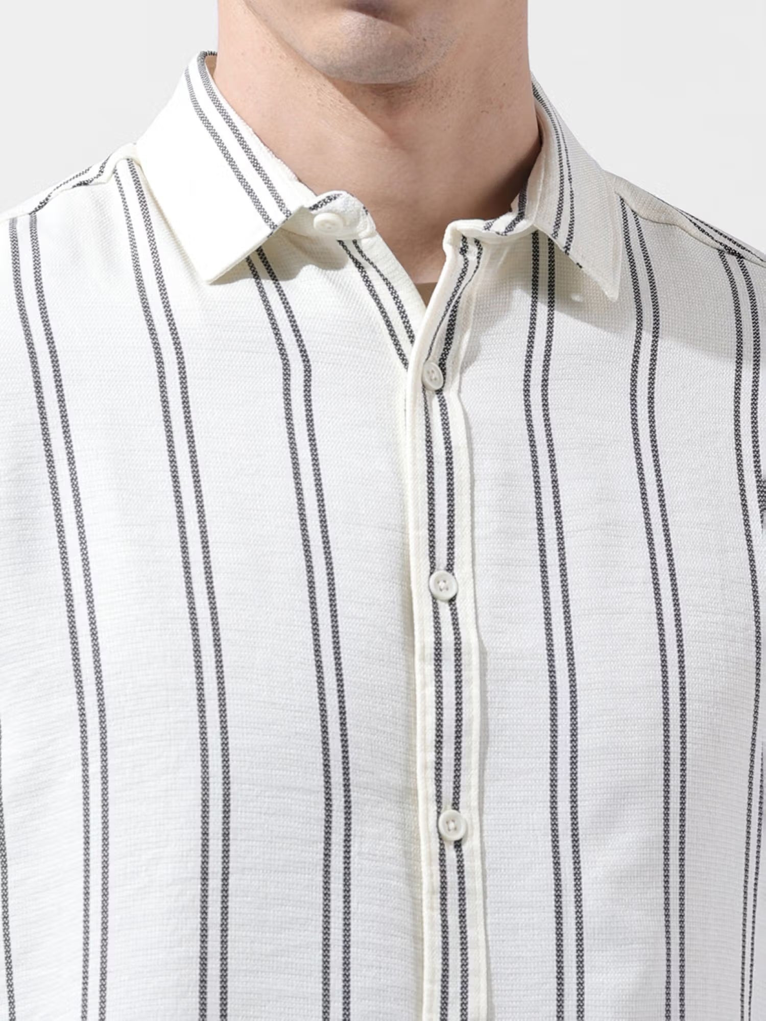 Striped Button-Down Shirt