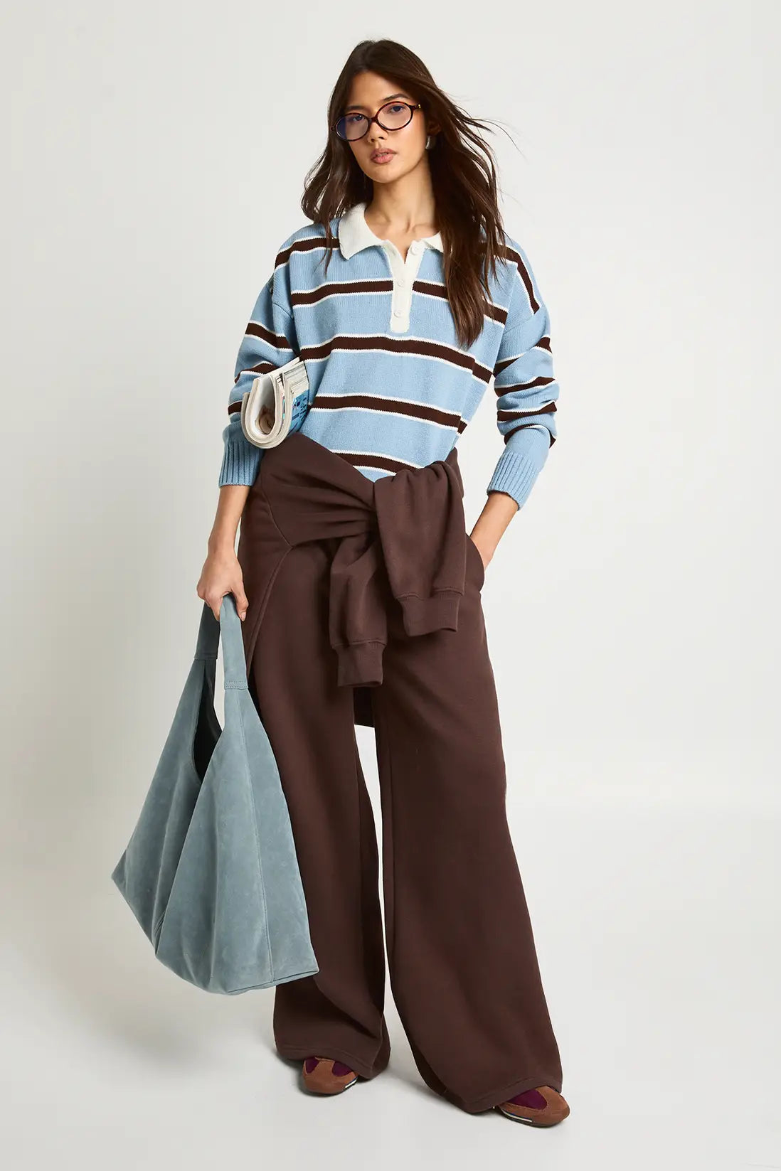 Striped Polo Collar