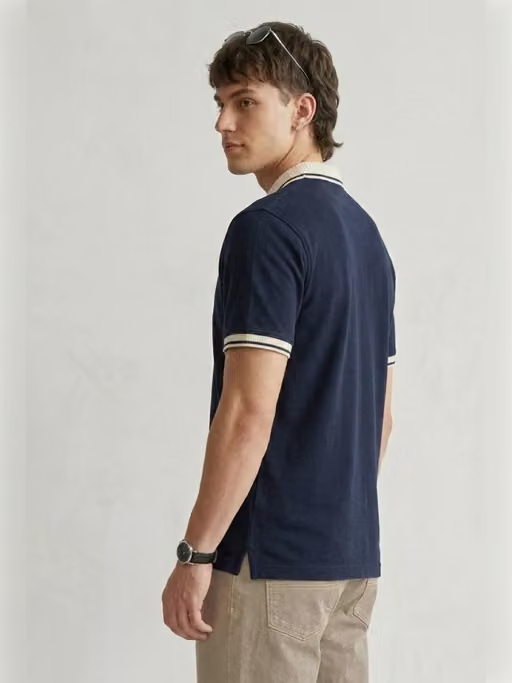 Classic Striped Polo Shirt